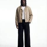 NIGHTFALL LEATHER JACKET SAND - Benevierre