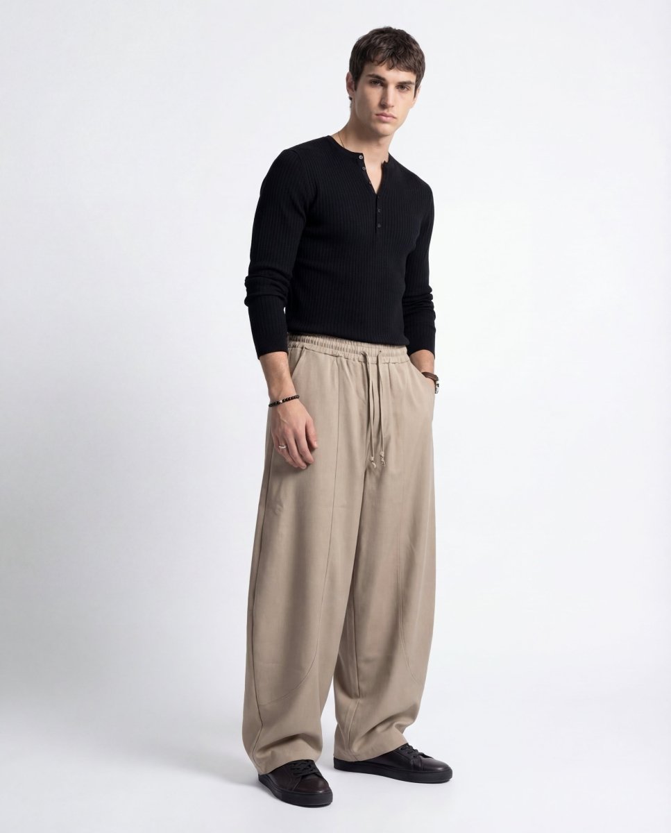OVER LACE - PANT BEIGE - Benevierre