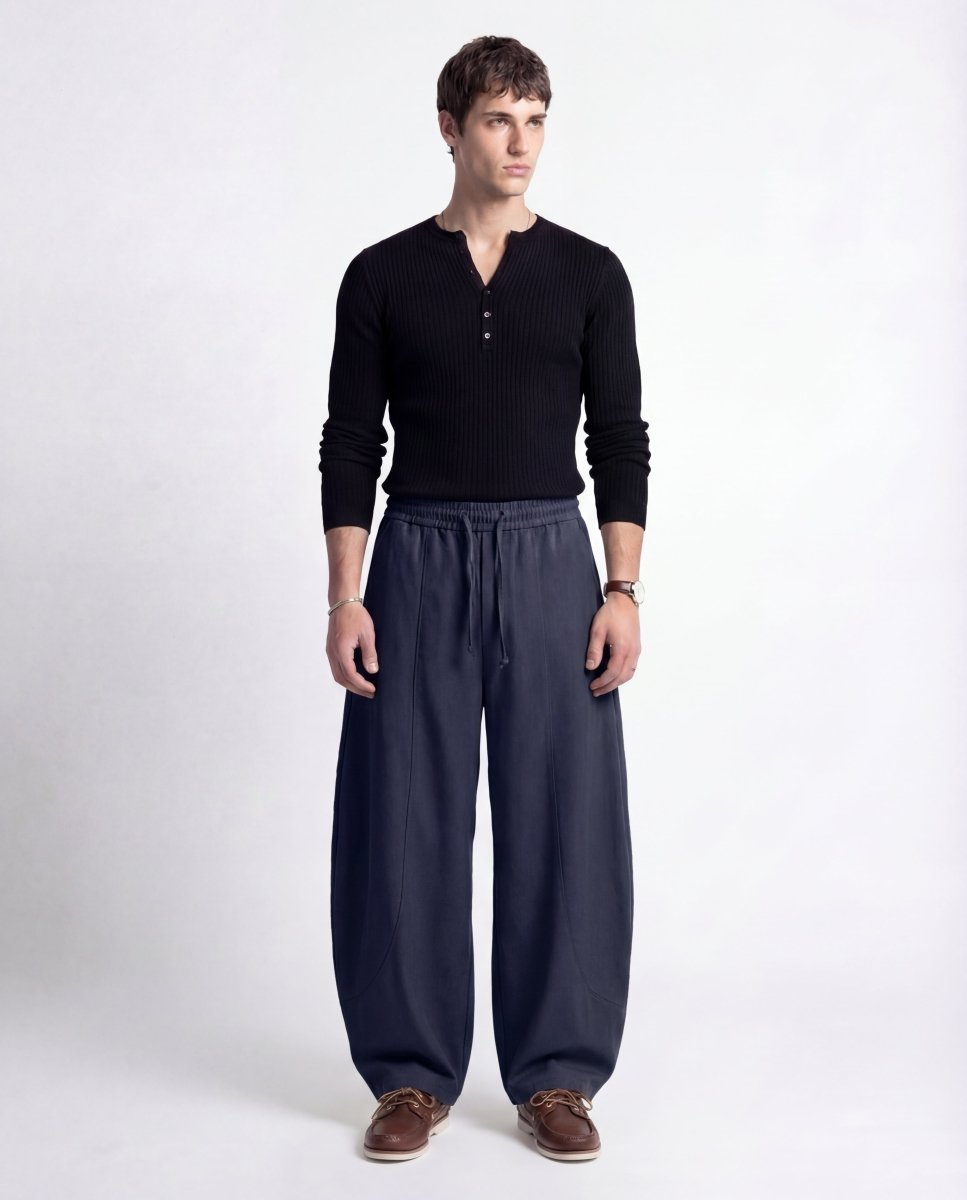 OVER LACE - PANT BLUE - Benevierre
