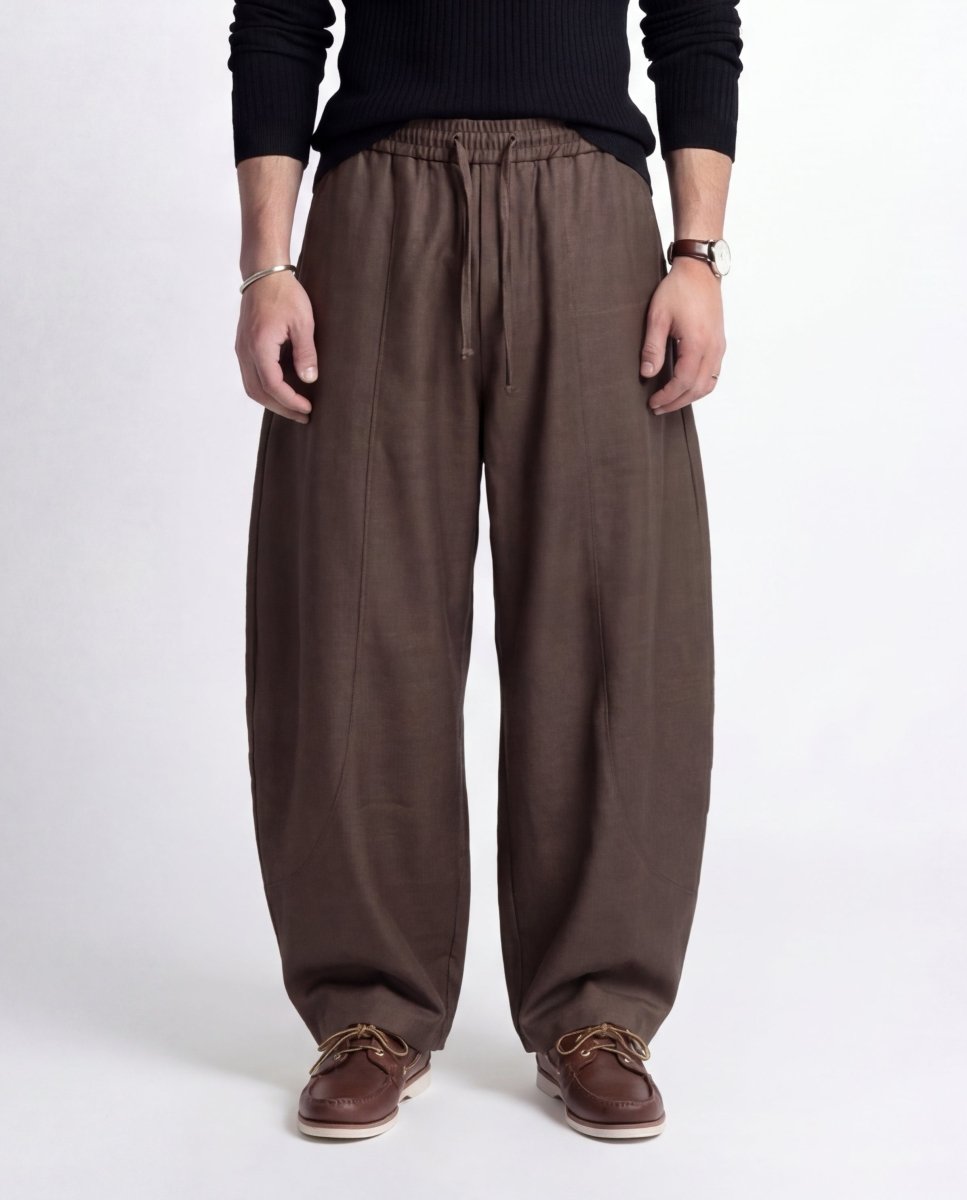 OVER LACE - PANT BROWN - Benevierre