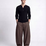 OVER LACE - PANT BROWN - Benevierre