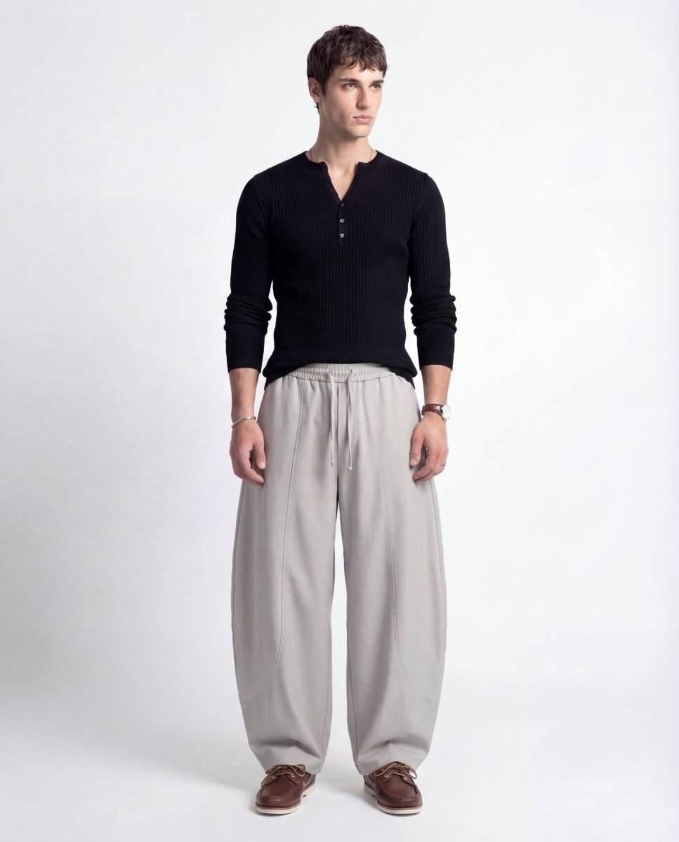 OVER LACE - PANT GREY - Benevierre