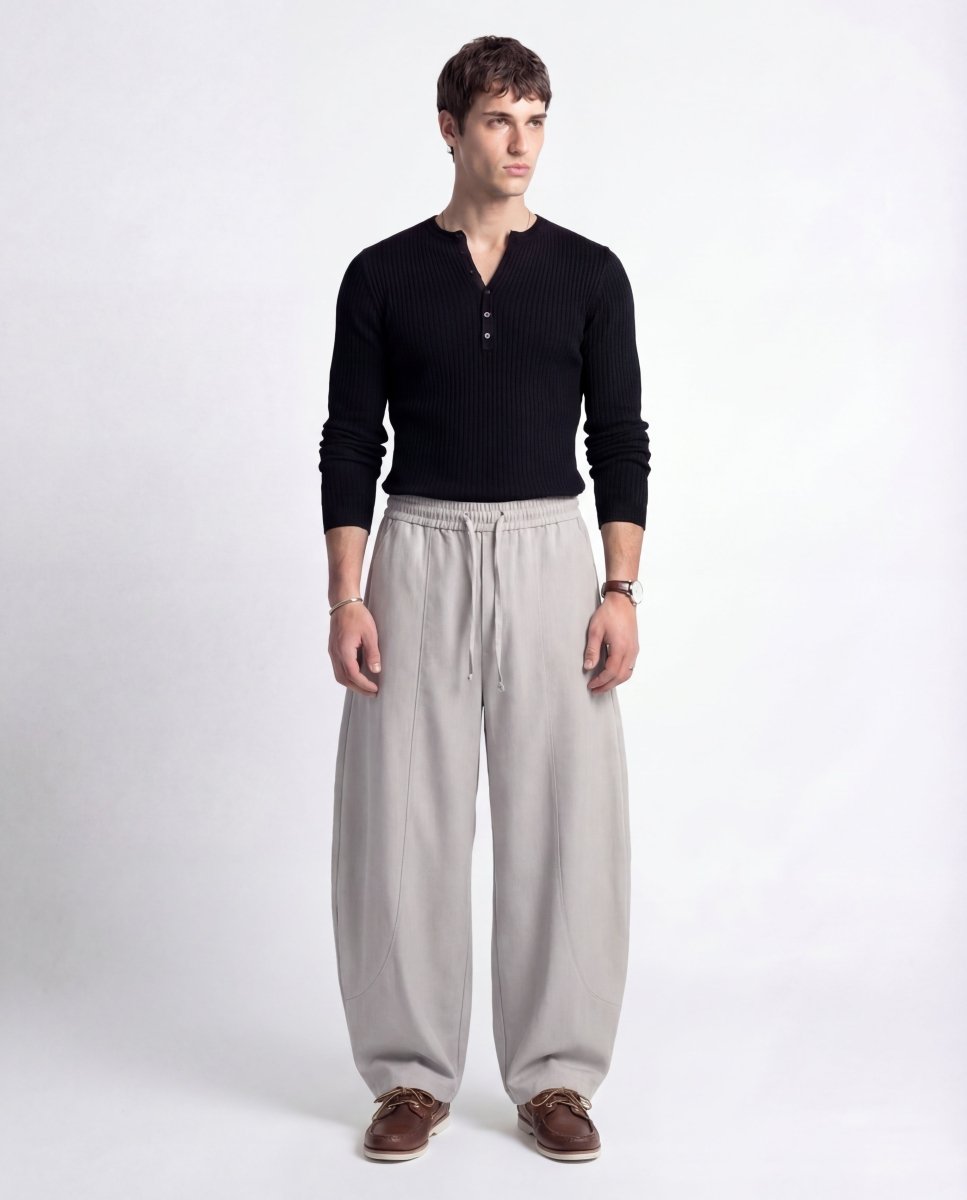 OVER LACE - PANT GREY - Benevierre
