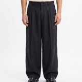 OVER PANT IN LINO BLACK - Benevierre