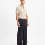 OVER PANT IN LINO BLACK - Benevierre
