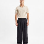 OVER PANT IN LINO BLACK - Benevierre