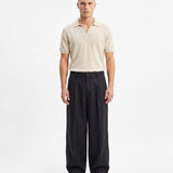 OVER PANT IN LINO BLACK - Benevierre