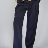 OVER PANT SIBERIA BLUE - Benevierre