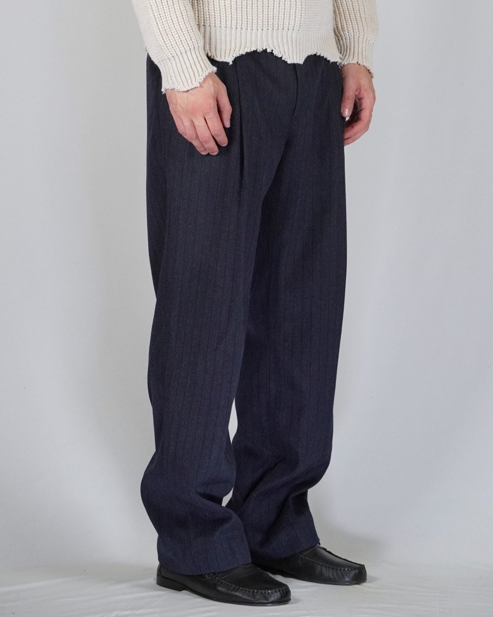 OVER PANT SIBERIA BLUE - Benevierre