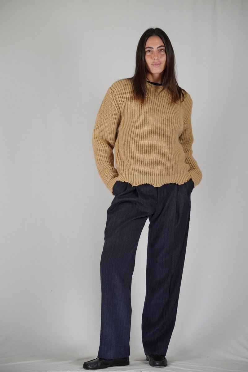 OVER PANT SIBERIA BLUE - Benevierre