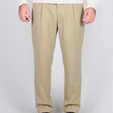 PANTALONE GESSATO BEIGE - Benevierre