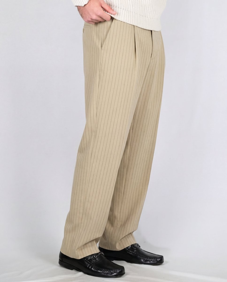 PANTALONE GESSATO BEIGE - Benevierre