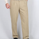 PANTALONE GESSATO BEIGE - Benevierre