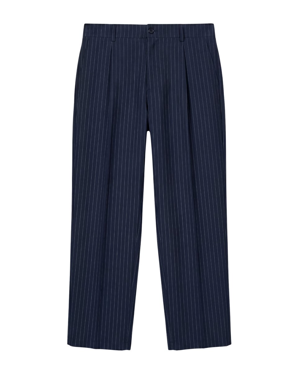 PANTALONE GESSATO BLU - Benevierre