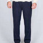 PANTALONE GESSATO BLU - Benevierre