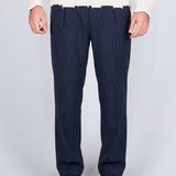 PANTALONE GESSATO BLU - Benevierre