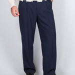 PANTALONE GESSATO BLU - Benevierre