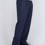 PANTALONE GESSATO BLU - Benevierre