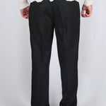 PANTALONE GESSATO NERO - Benevierre