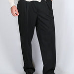 PANTALONE GESSATO NERO - Benevierre
