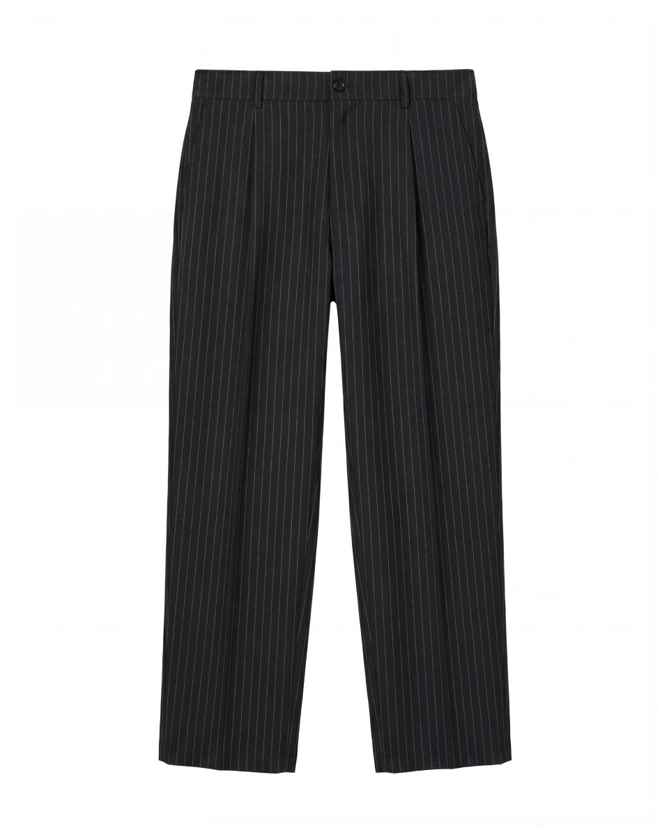 PANTALONE GESSATO NERO - Benevierre