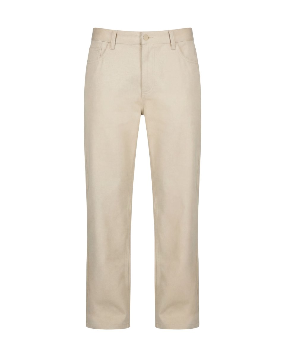 PANTALONE IN GABARDINA BEIGE - Benevierre