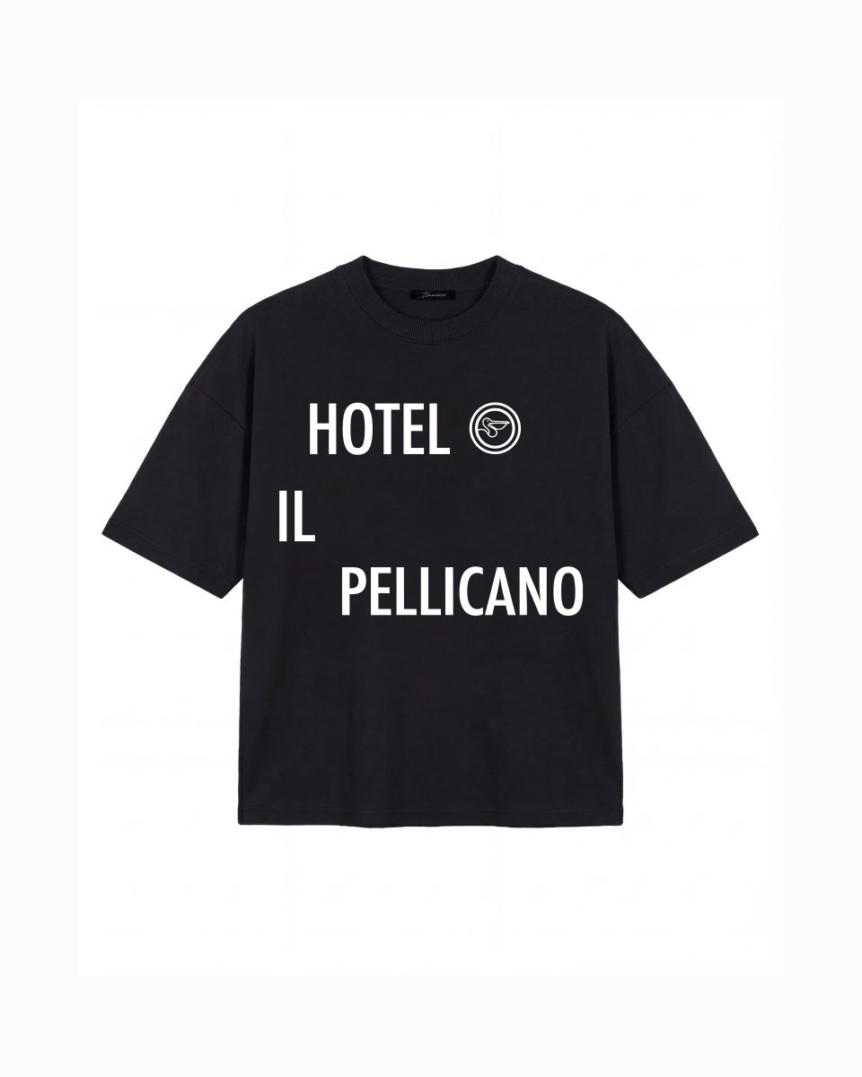 'PELLICANO' BLACK TEE - Benevierre