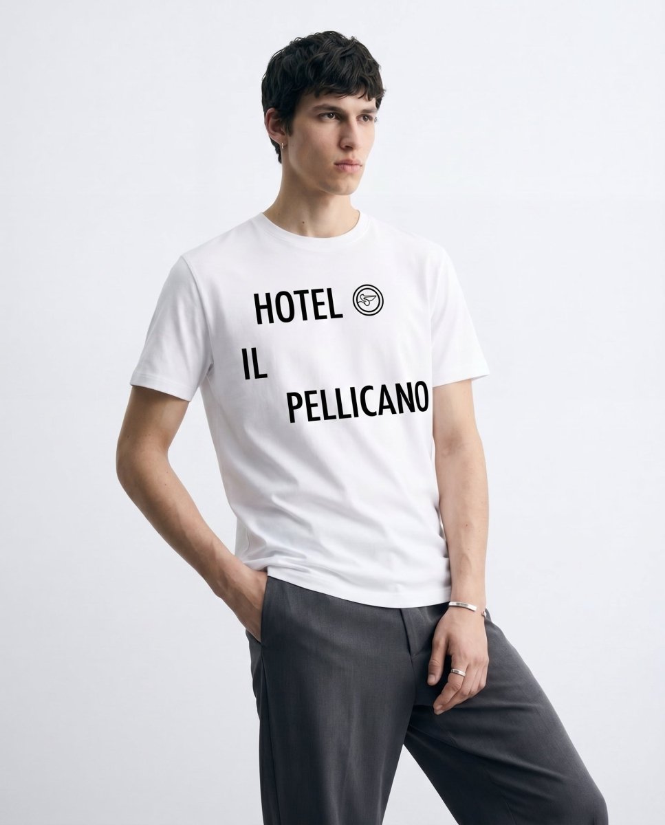 'PELLICANO' WHITE TEE - Benevierre