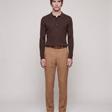 POLO KNIT BROWN - Benevierre
