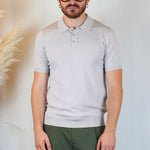 POLO MANICA CORTA IN MAGLIA AVORIO - Benevierre