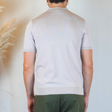POLO MANICA CORTA IN MAGLIA AVORIO - Benevierre
