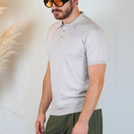 POLO MANICA CORTA IN MAGLIA AVORIO - Benevierre