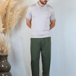 POLO MANICA CORTA IN MAGLIA AVORIO - Benevierre