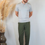 POLO MANICA CORTA IN MAGLIA GRIGIA - Benevierre