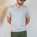 POLO MANICA CORTA IN MAGLIA GRIGIA - Benevierre