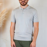 POLO MANICA CORTA IN MAGLIA GRIGIA - Benevierre