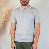 POLO MANICA CORTA IN MAGLIA GRIGIA - Benevierre