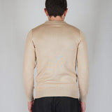 POLO MANICA LUNGA IN MAGLIA BEIGE - Benevierre