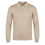 POLO MANICA LUNGA IN MAGLIA BEIGE - Benevierre