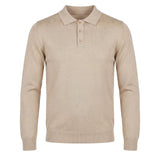 POLO MANICA LUNGA IN MAGLIA BEIGE - Benevierre