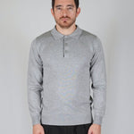 POLO MANICA LUNGA IN MAGLIA GRIGIA - Benevierre