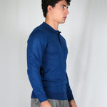 POLO MANICA LUNGA IN MAGLIA LIGHT BLUE - Benevierre
