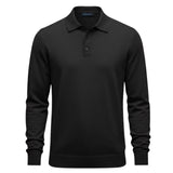 POLO MANICA LUNGA IN MAGLIA NERA - Benevierre