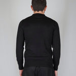 POLO MANICA LUNGA IN MAGLIA NERA - Benevierre