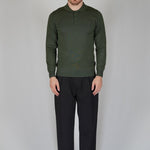 POLO MANICA LUNGA IN MAGLIA VERDE - Benevierre