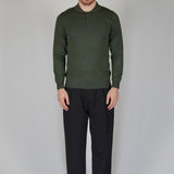 POLO MANICA LUNGA IN MAGLIA VERDE - Benevierre