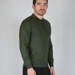 POLO MANICA LUNGA IN MAGLIA VERDE - Benevierre