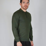 POLO MANICA LUNGA IN MAGLIA VERDE - Benevierre