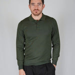 POLO MANICA LUNGA IN MAGLIA VERDE - Benevierre