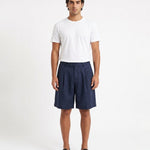 SHORTS IN LINO BLUE - Benevierre